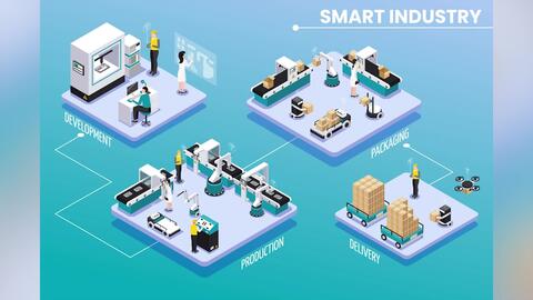創(chuàng)意2.5D立體插畫 科技信息科研工作場景的AI矢量圖素材模板與應(yīng)用服務(wù)